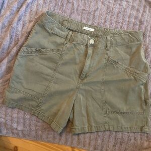 Maurices Green Cargo Shorts Classic Cotton Blend